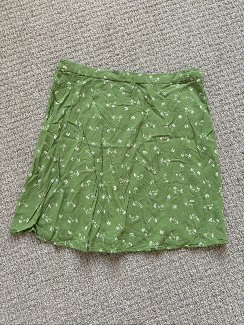 Billabong Green Floral Skater Skirt